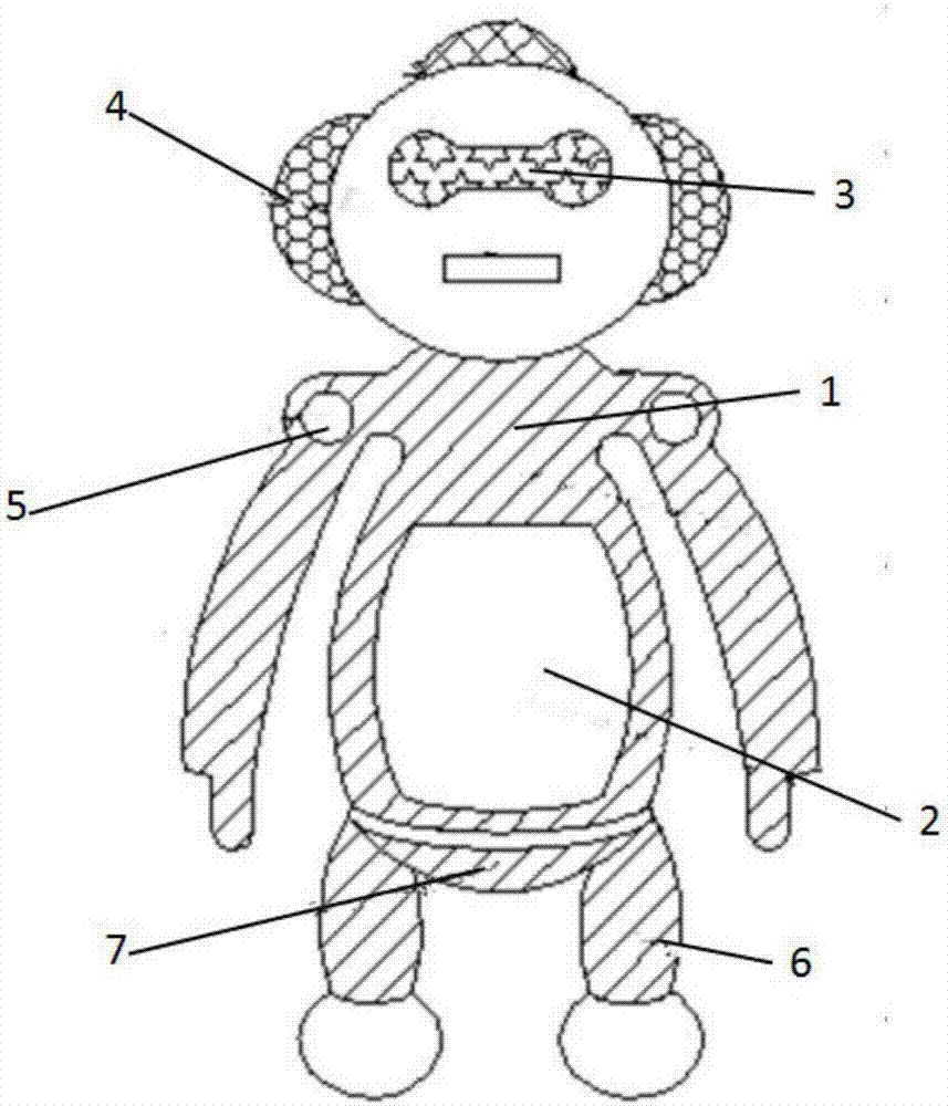 Night and day intelligent interaction robot