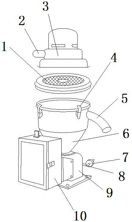 Mechanical transmission type material charger