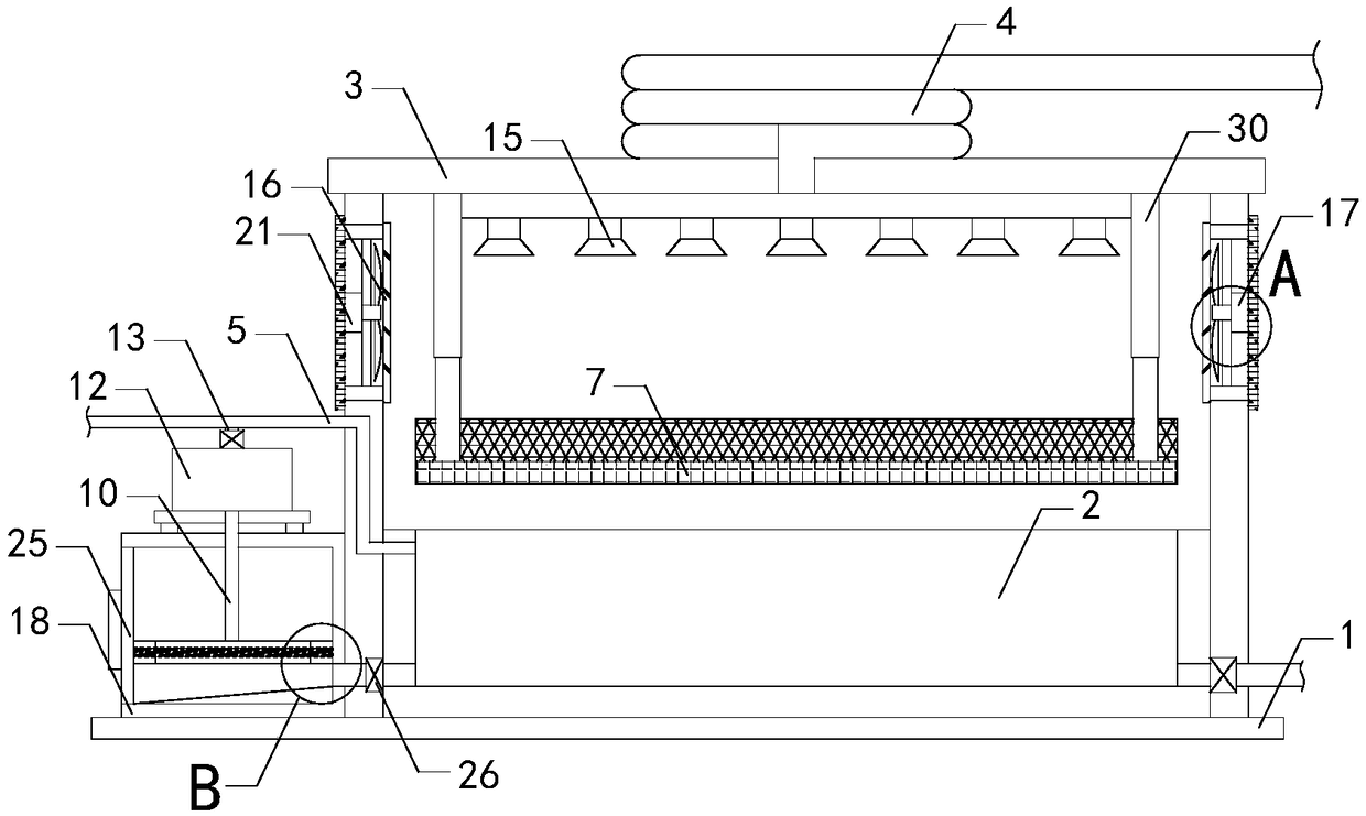 Device for processing, cleaning and fishiness removing of South American white prawns