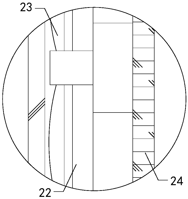 Device for processing, cleaning and fishiness removing of South American white prawns