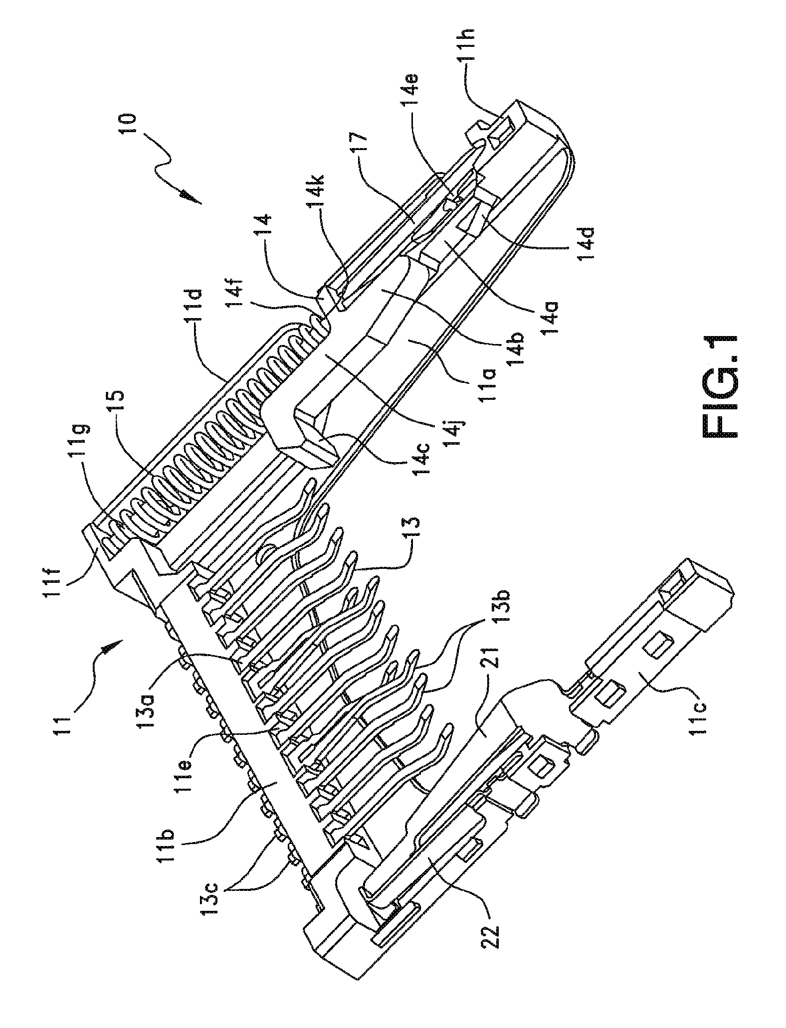 Card Connector with Ejection Damper