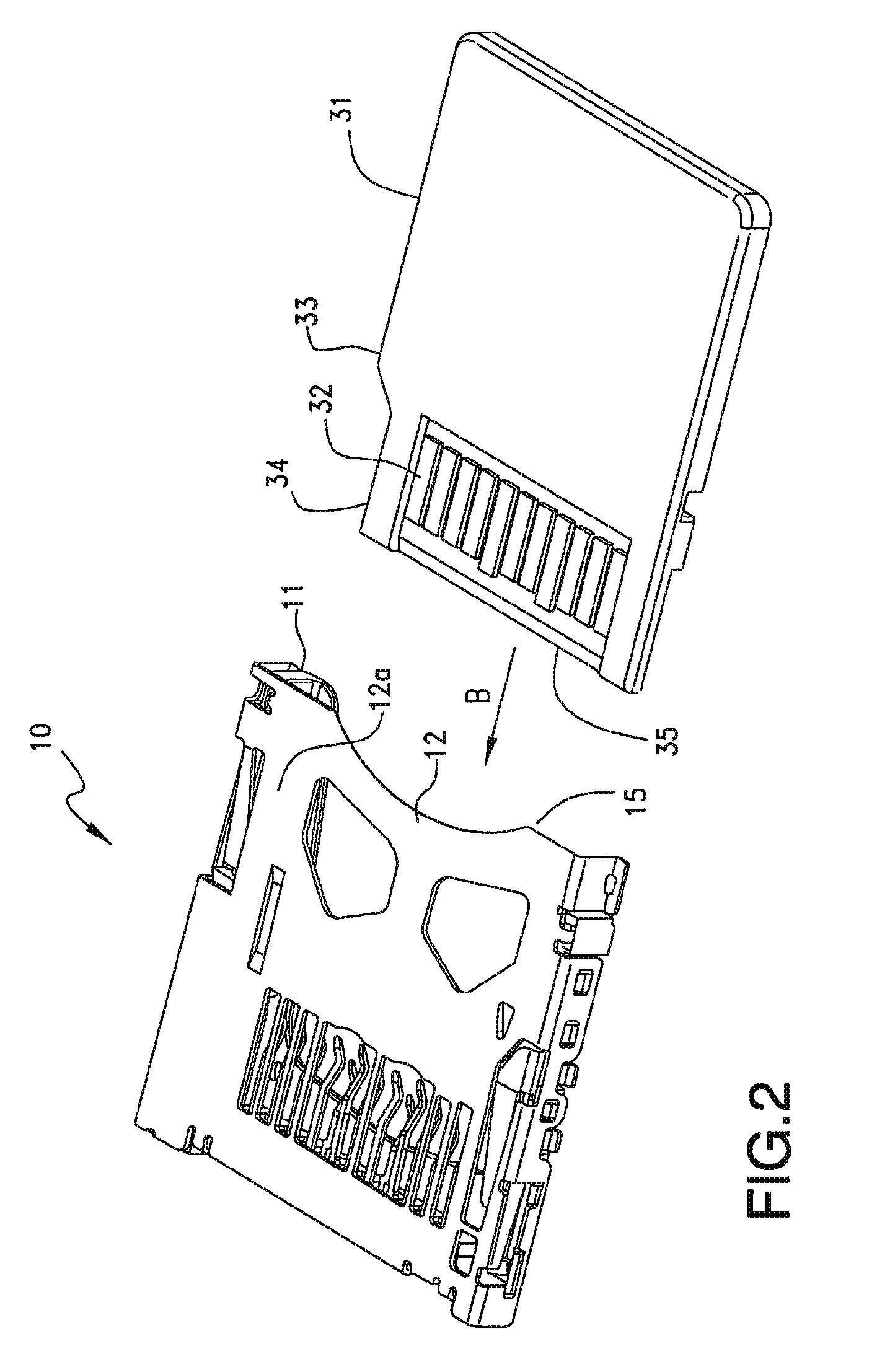 Card Connector with Ejection Damper