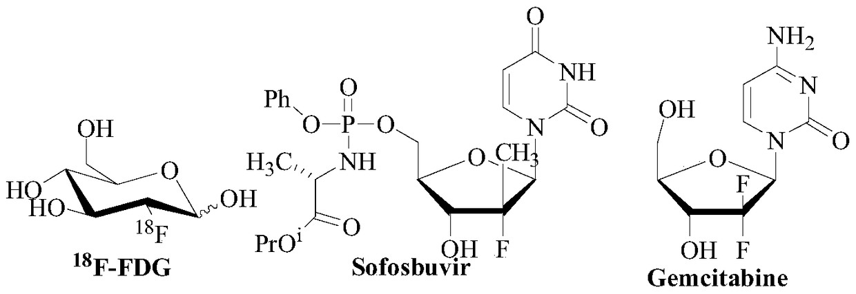 A kind of fluoroglycoside derivative and its preparation method