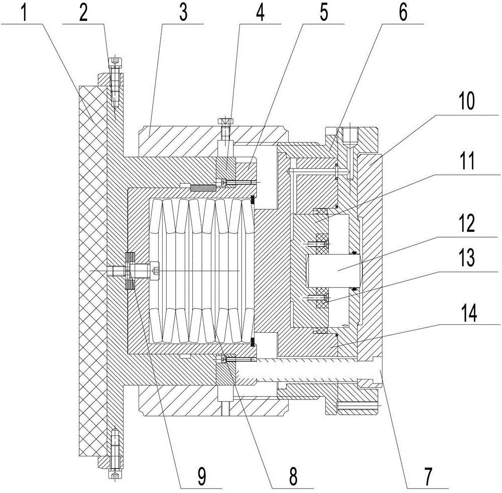 Real-time monitoring disk brake with pressure sensor