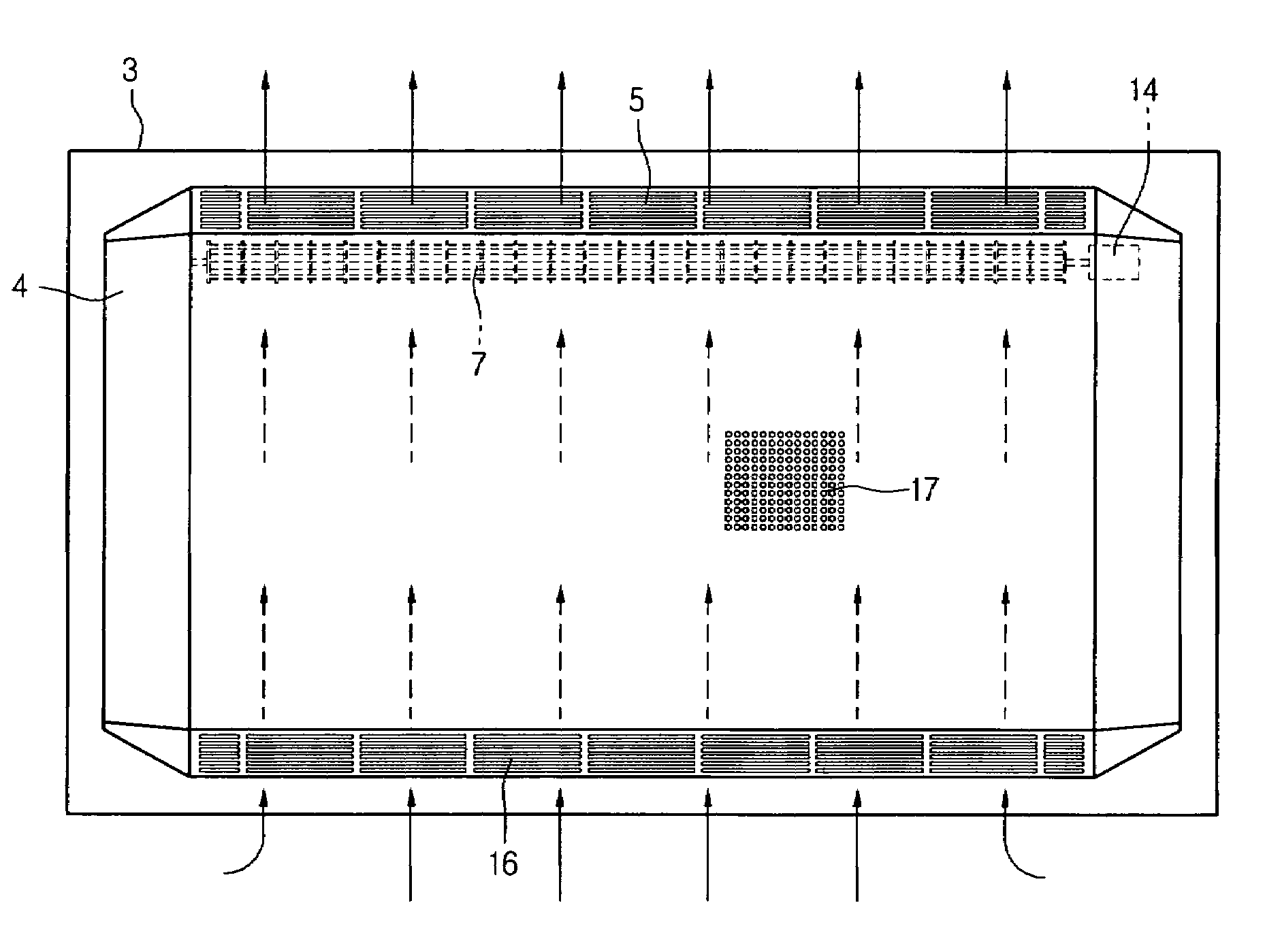 Cooling apparatus for flat display device