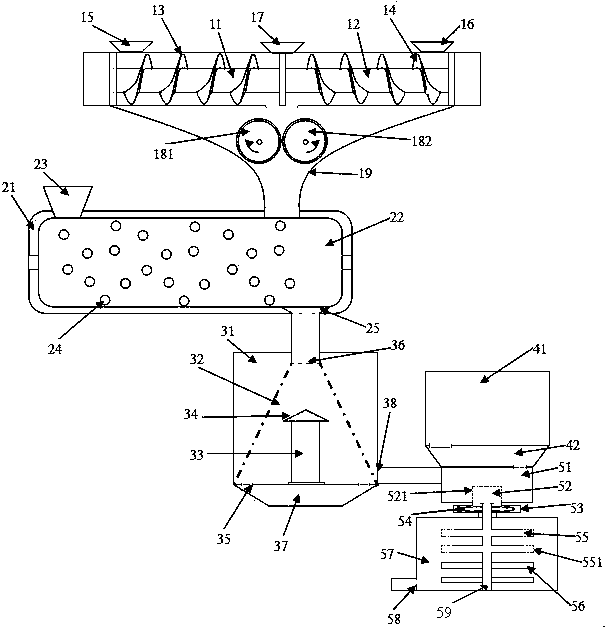 A mixed fruit and vegetable juice making device