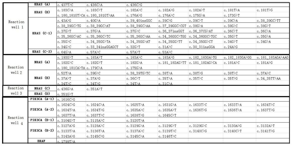 Detection method and kit for colorectal cancer gene mutation sites