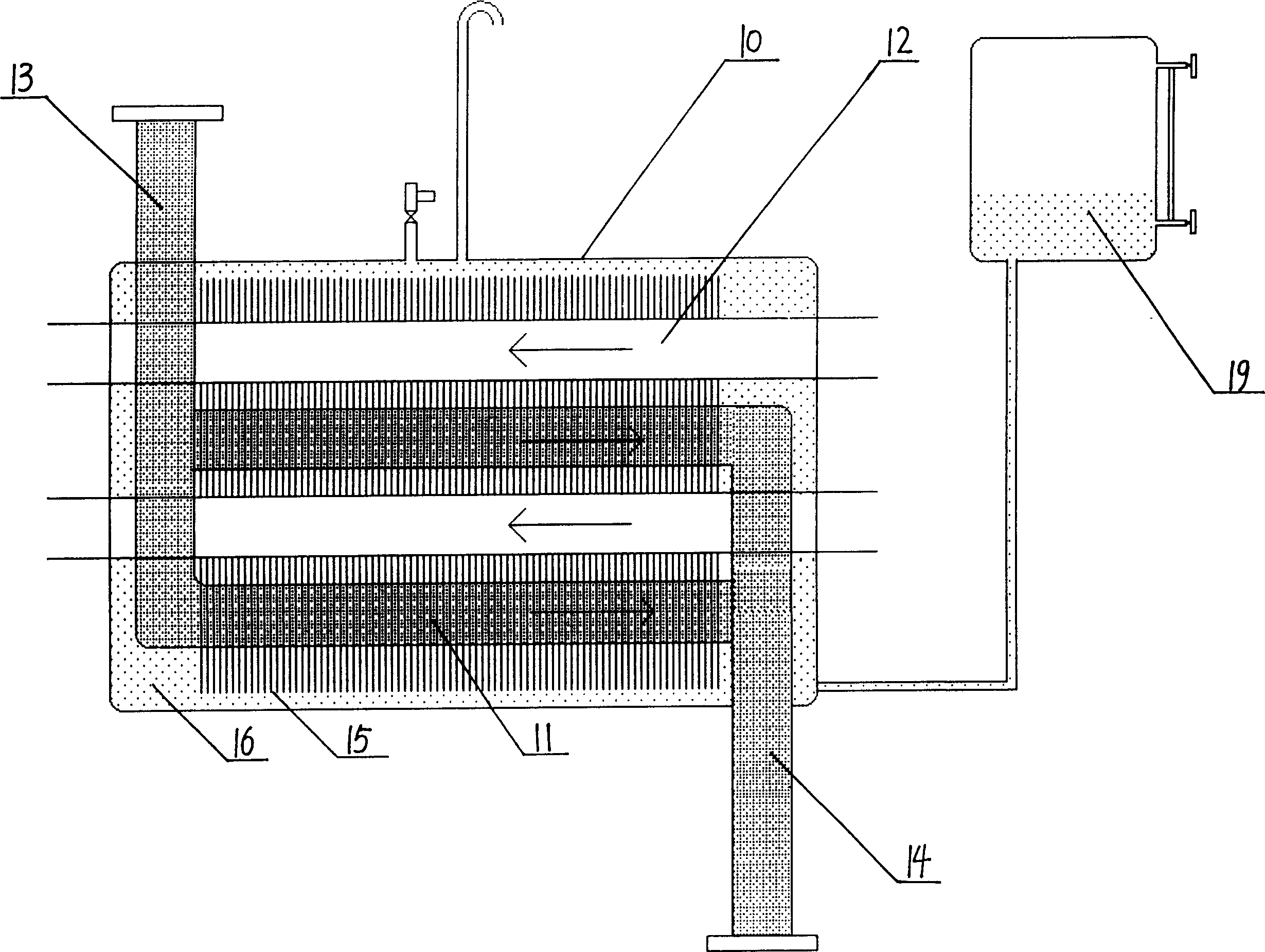 Oil heating type dyeing machine