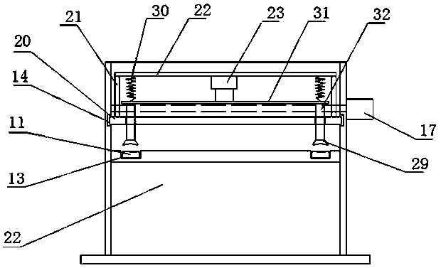 Cutting device of non-woven fabric