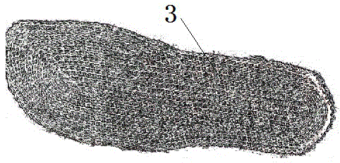 Comfortable flax shoe pad capable of treating dermatophytosis