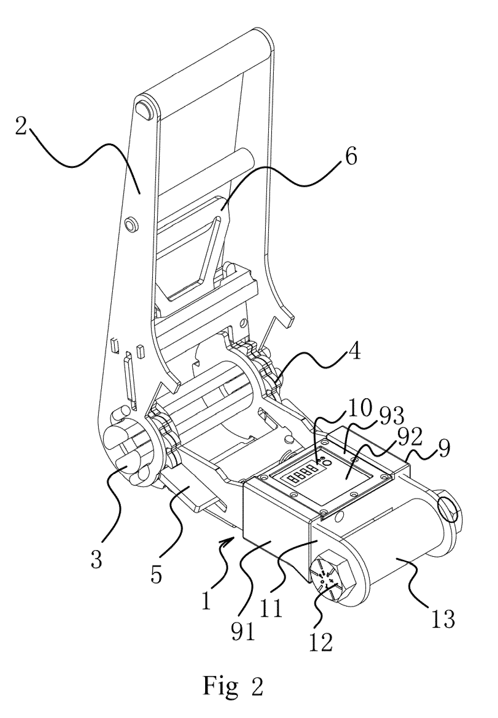 Force measuring ratchet tie down