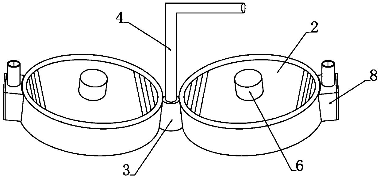 Adsorption type efficient waste gas purification device based on magnetic particles