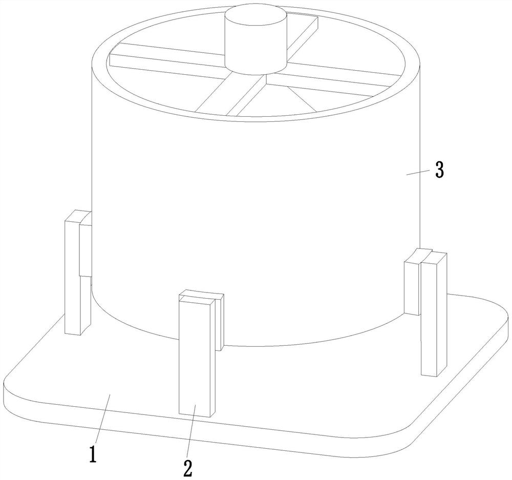 An automatic grinding device for plaster preparation raw materials