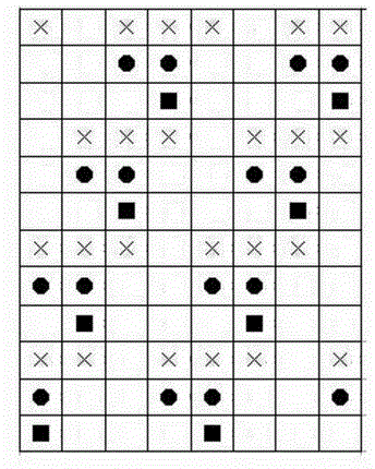 Multi-component weft triple fabric and weaving process thereof