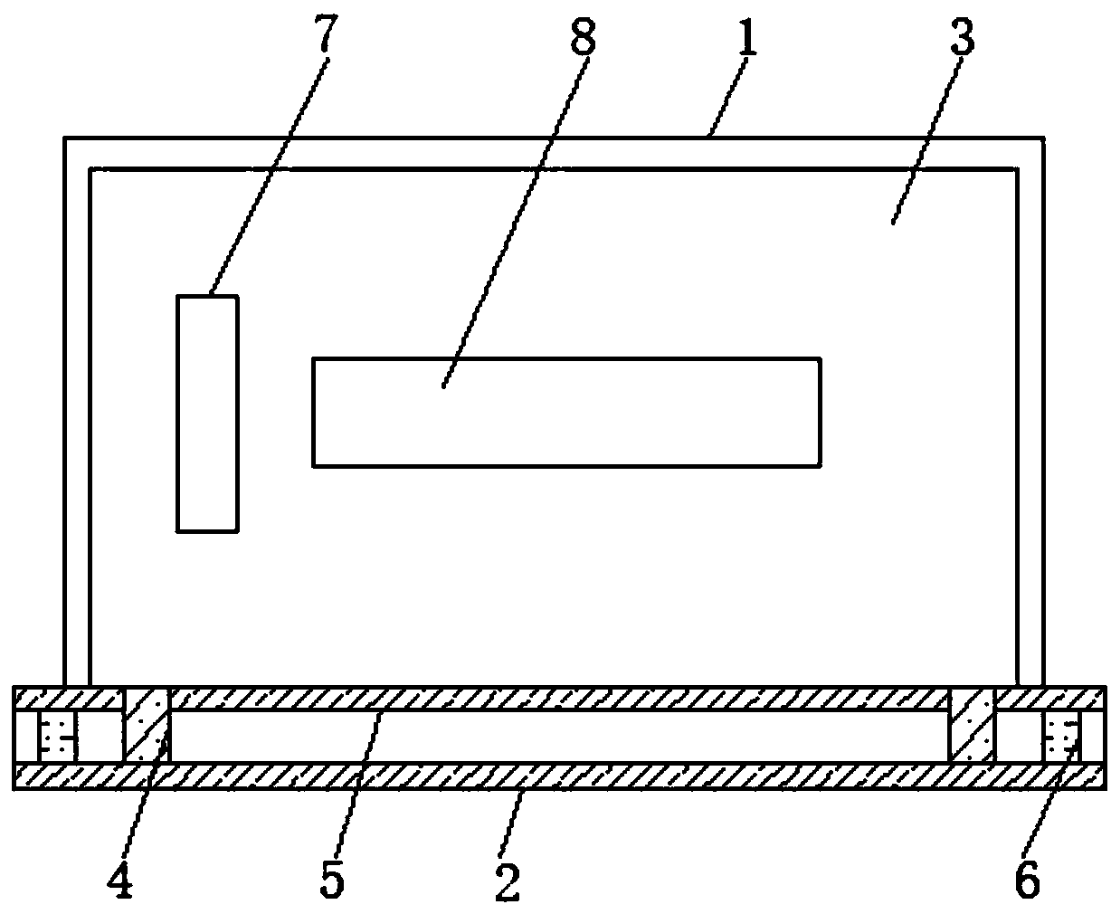 Automobile heat dissipation inner swing door convenient to disassemble and assemble