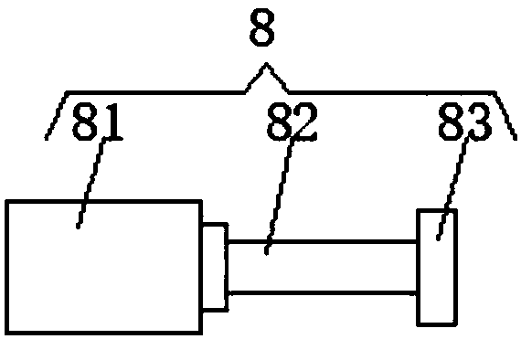 Automobile heat dissipation inner swing door convenient to disassemble and assemble