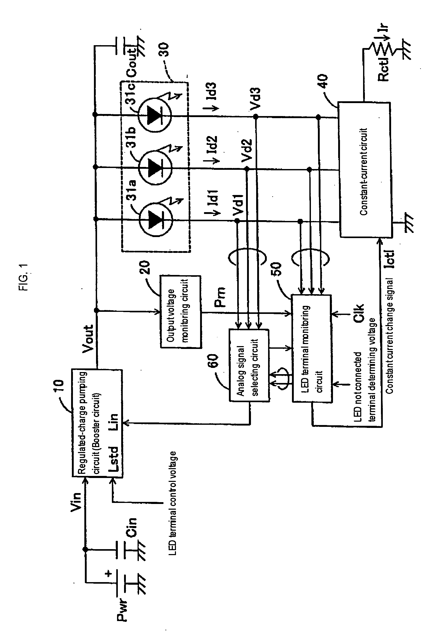 LED-switching controller and LED-switching control method