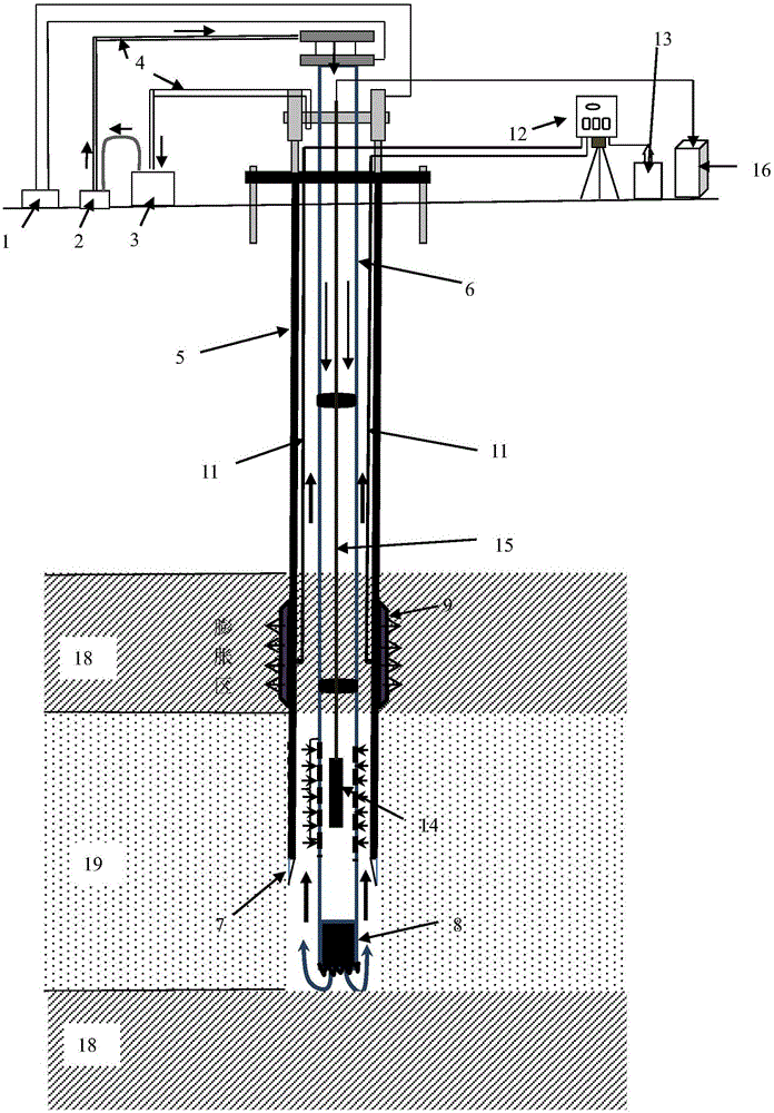 Self-drilling confined water head in-situ test device and usage method