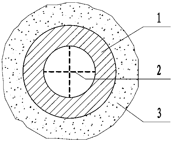 Construction method of in-tube grouting, extrusion and expansion root-fixed pile