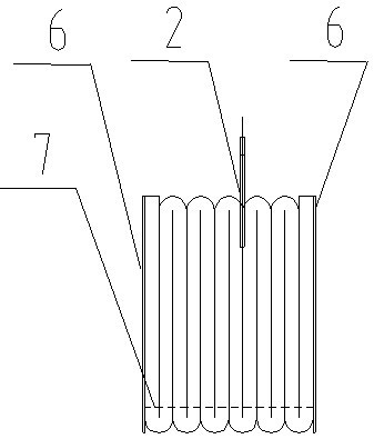 Fiber module for heating furnace and manufacturing method for fiber module