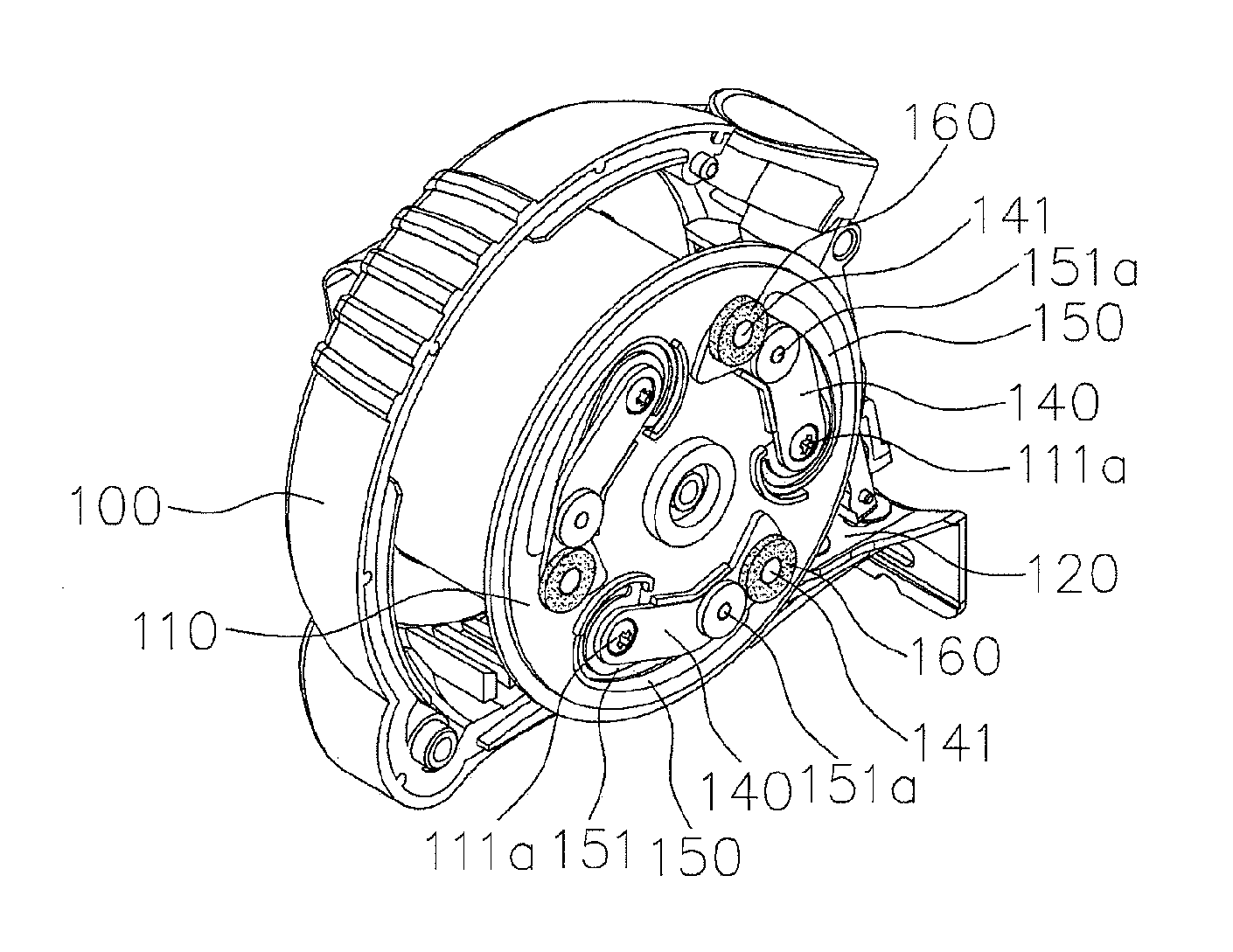 Tape measure with self-regulating speed control mechanism