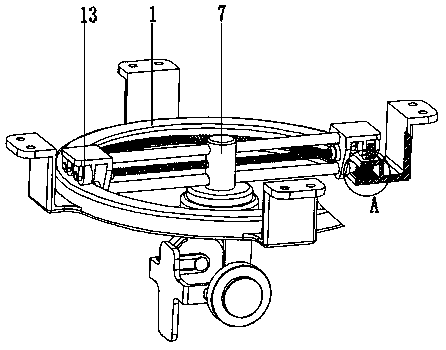 Device beneficial for switching shooting angle of intelligent audio-visual product