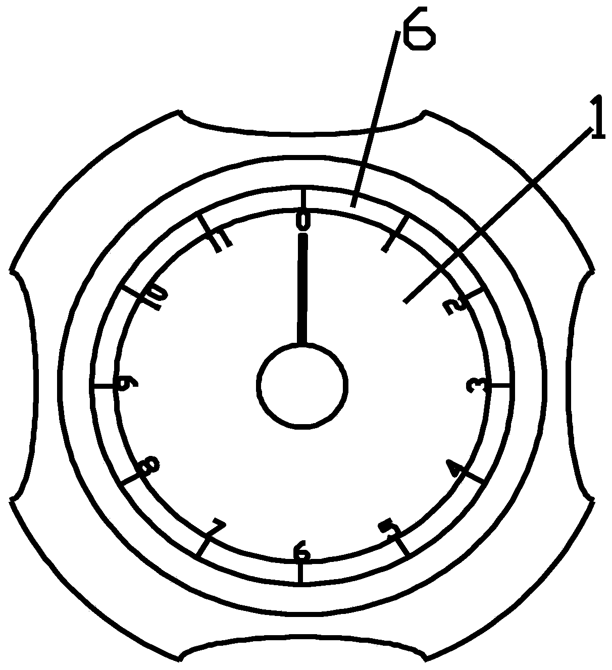 Rotary distance adjusting device