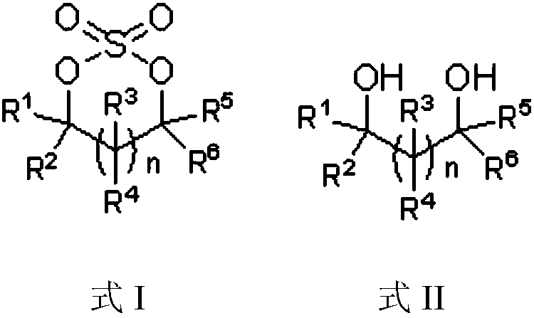 Preparation method of cyclic sulfate