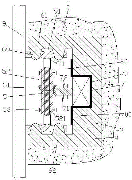 Installing structure of advertisement screen