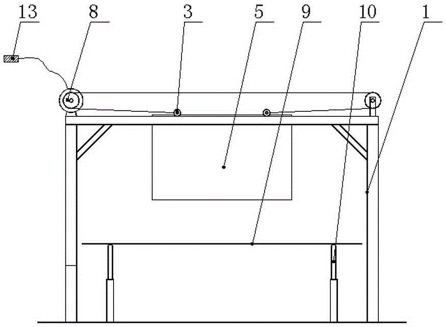 Tornado test device for construction wind engineering