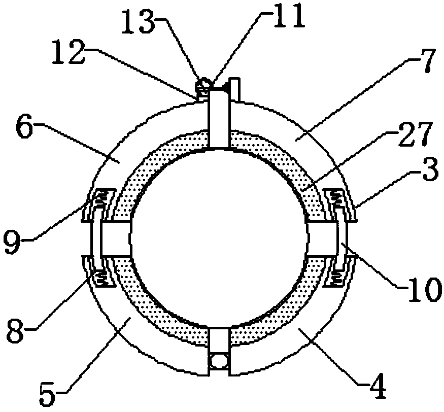 Position fixing rack for transplanted trees