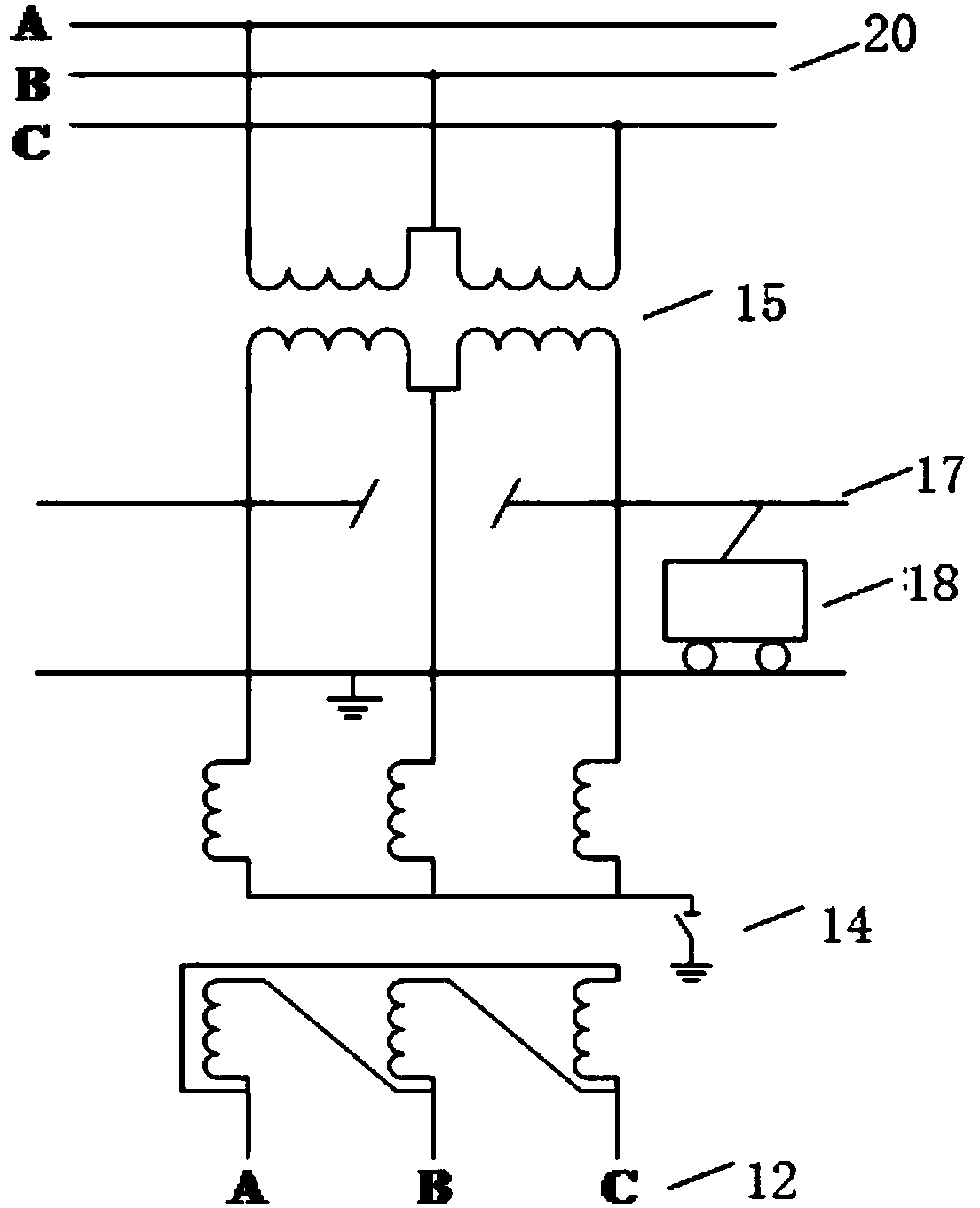 A high-efficiency and energy-saving railway traction power supply system