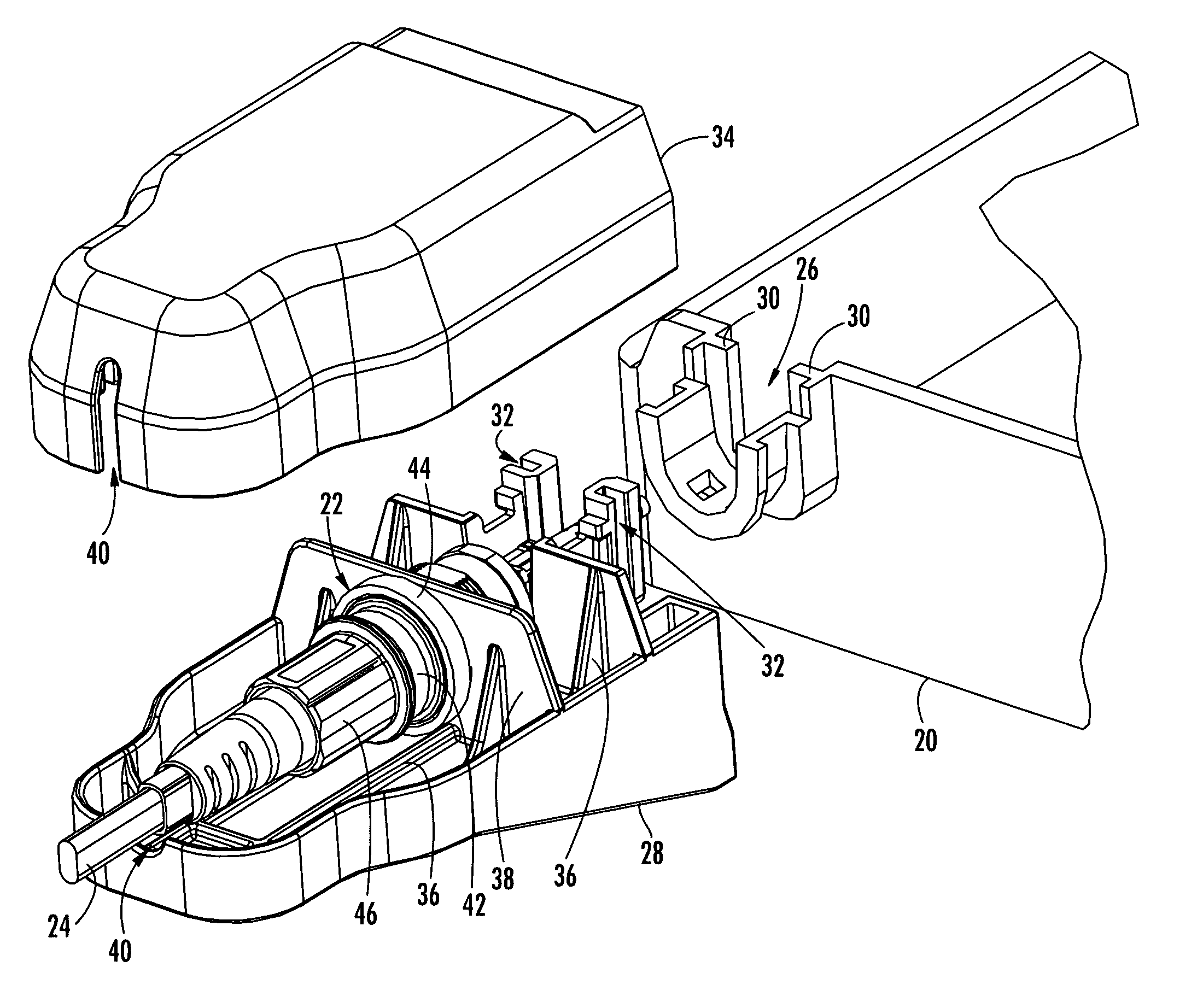 Connector port for network interface device