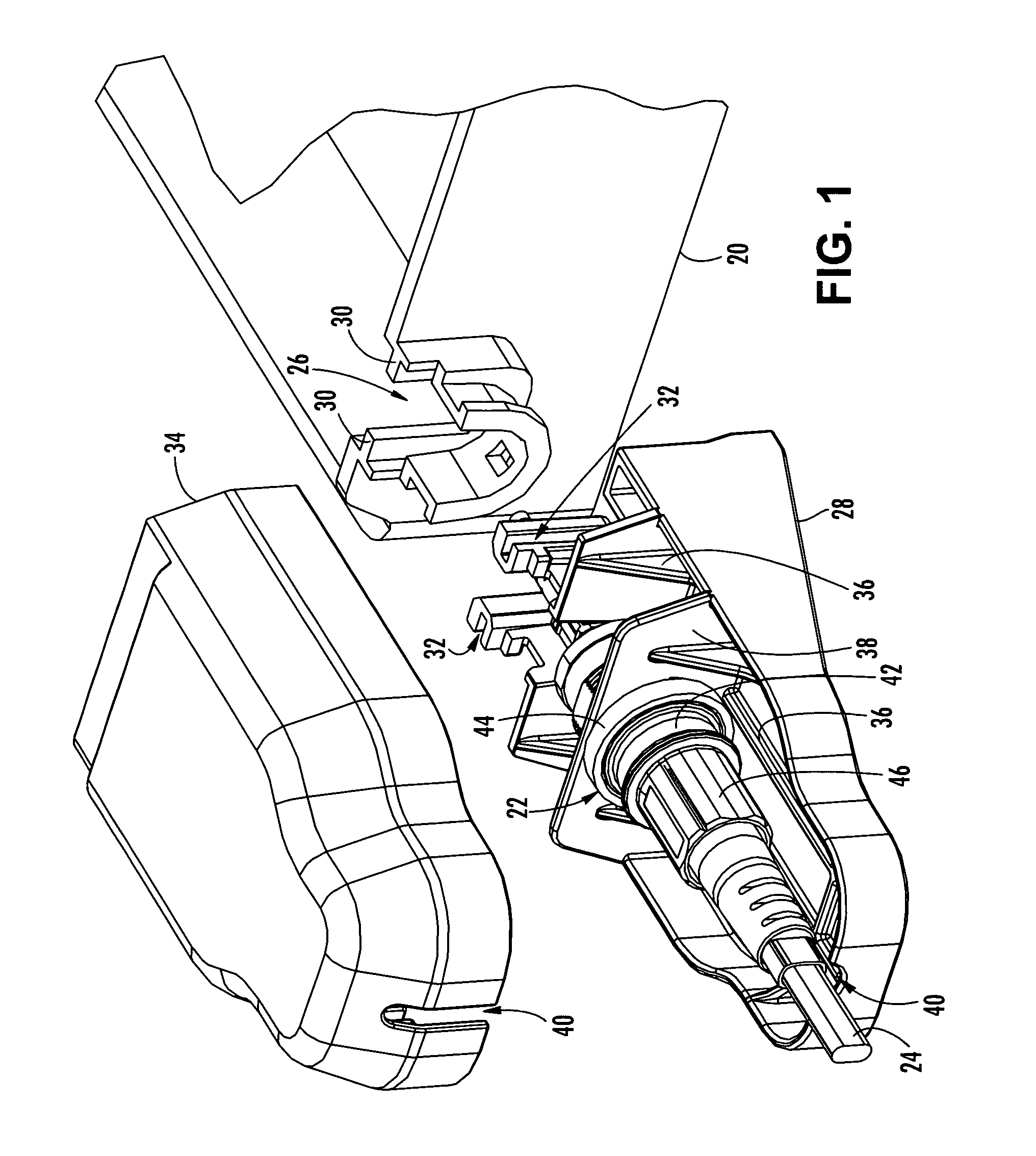 Connector port for network interface device