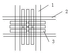 Wiring structure of touch screen