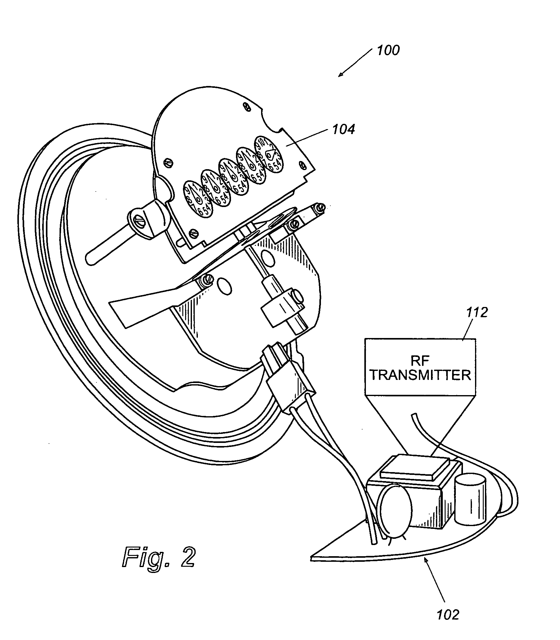 System and method for accurate reading of rotating disk