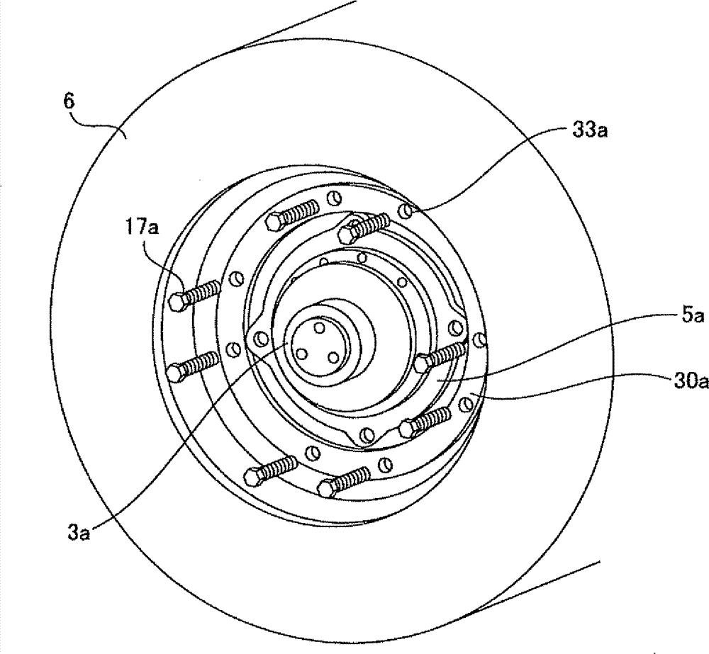 Rotary electrical device, bearing attachment and detachment tool, and bearing replacement method