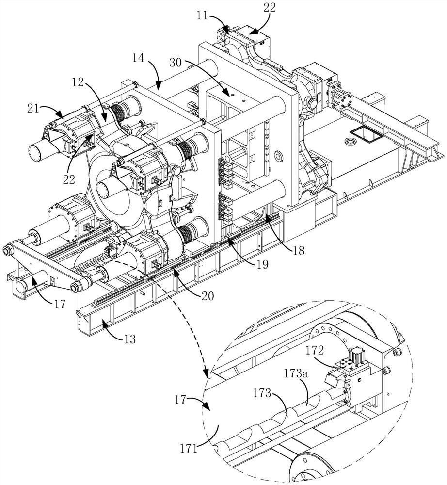 Fixed die assembly and die casting machine