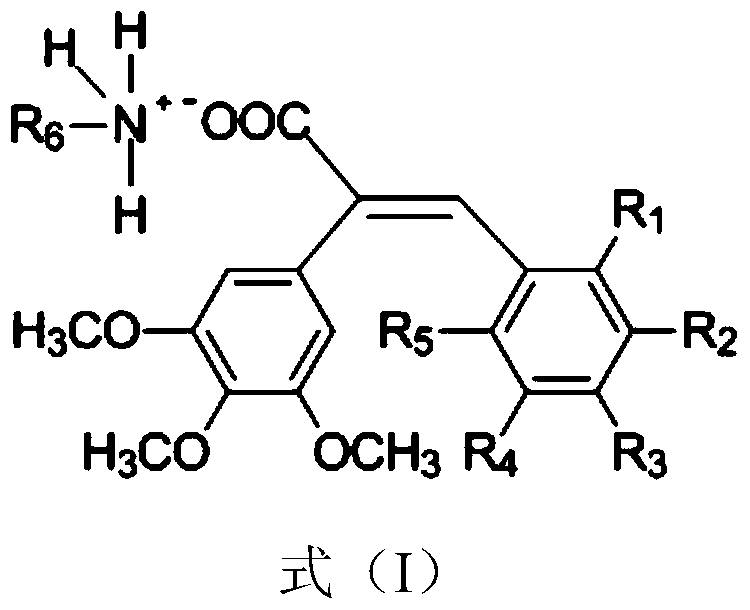 A kind of styrene acid compound, its composition and its application