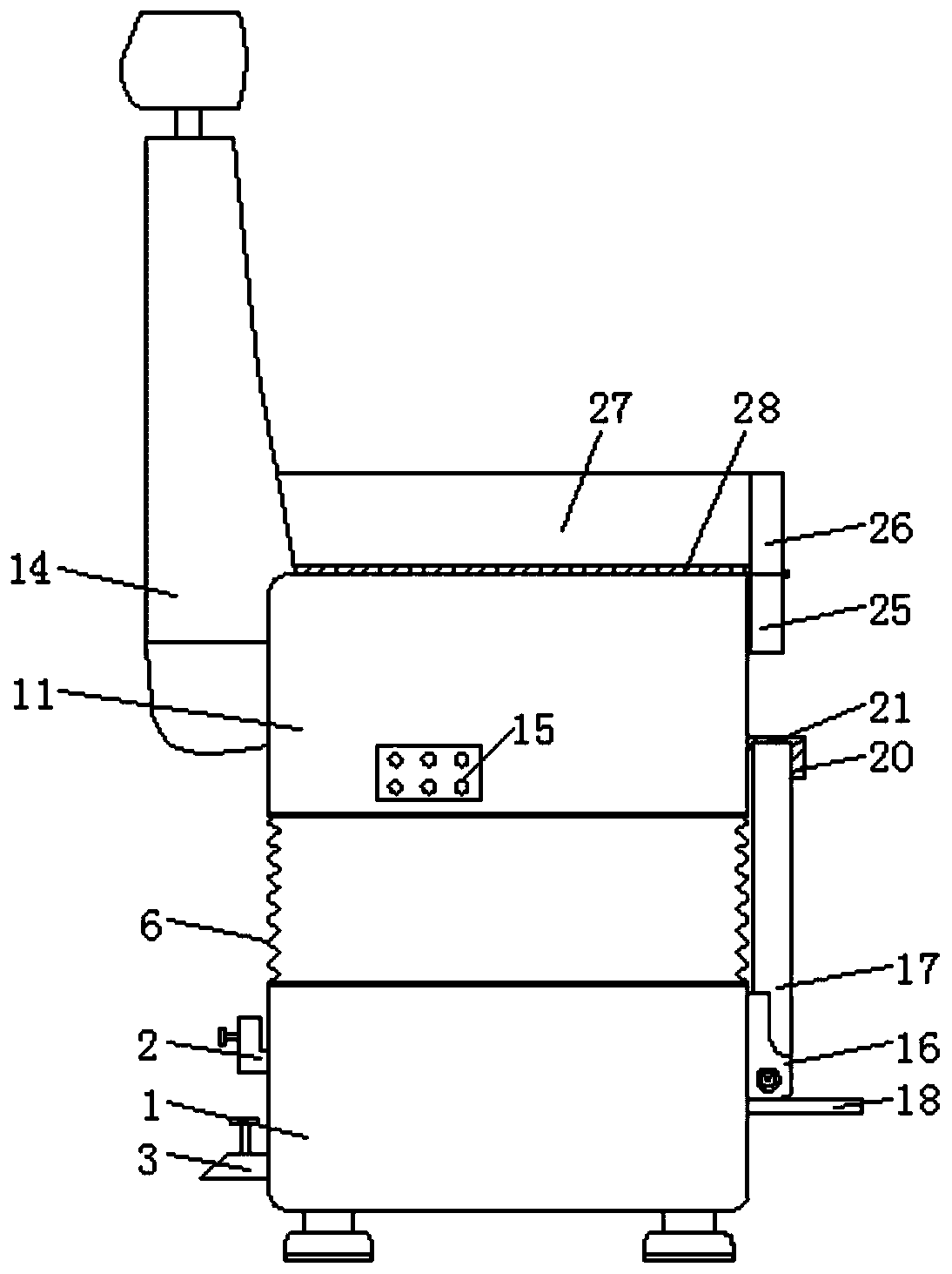 Conveniently used medicated bath device for gynecological nursing