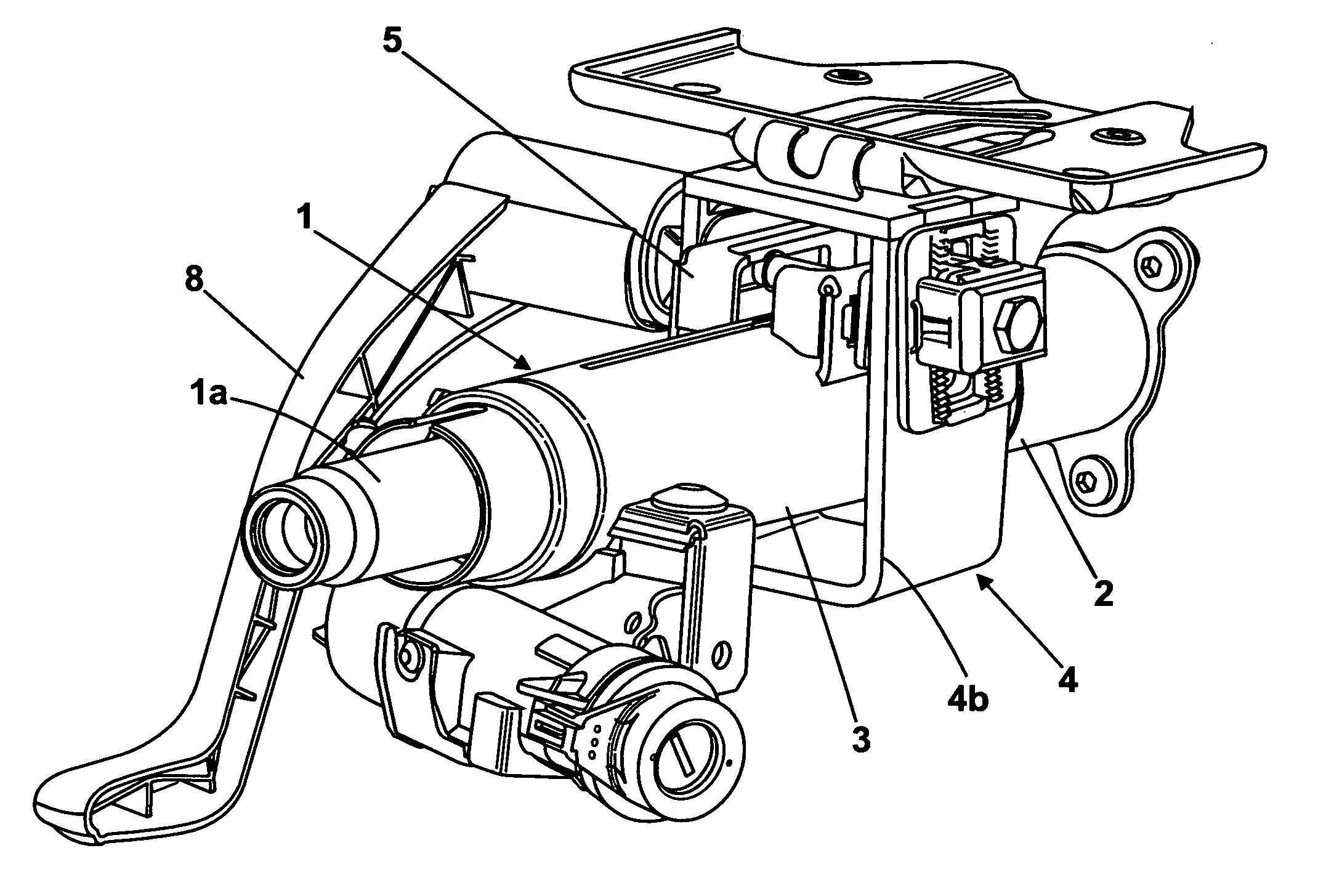 Clamp assembly for a steering column assembly