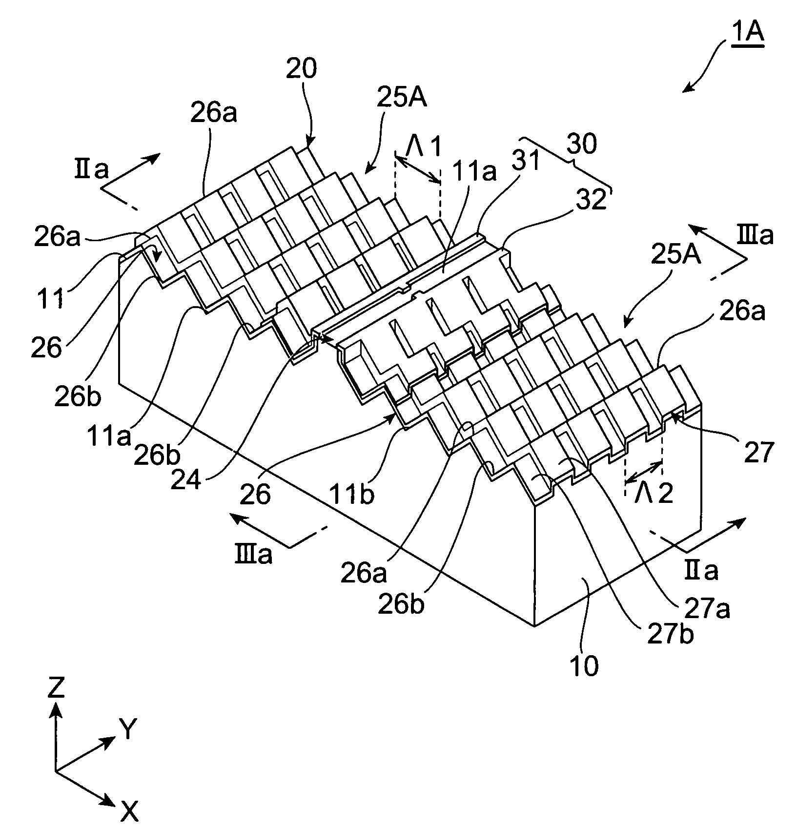 Waveguide structure and optical device