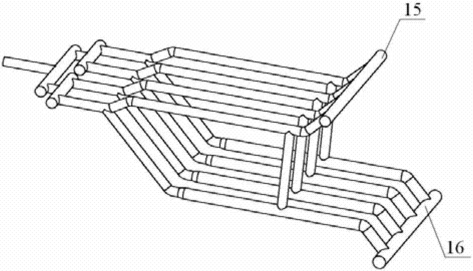 Finger like slug flow dissipation and separation device