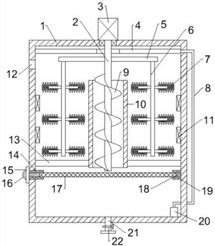 Soil remediation device based on drip washing and microbial remediation theory