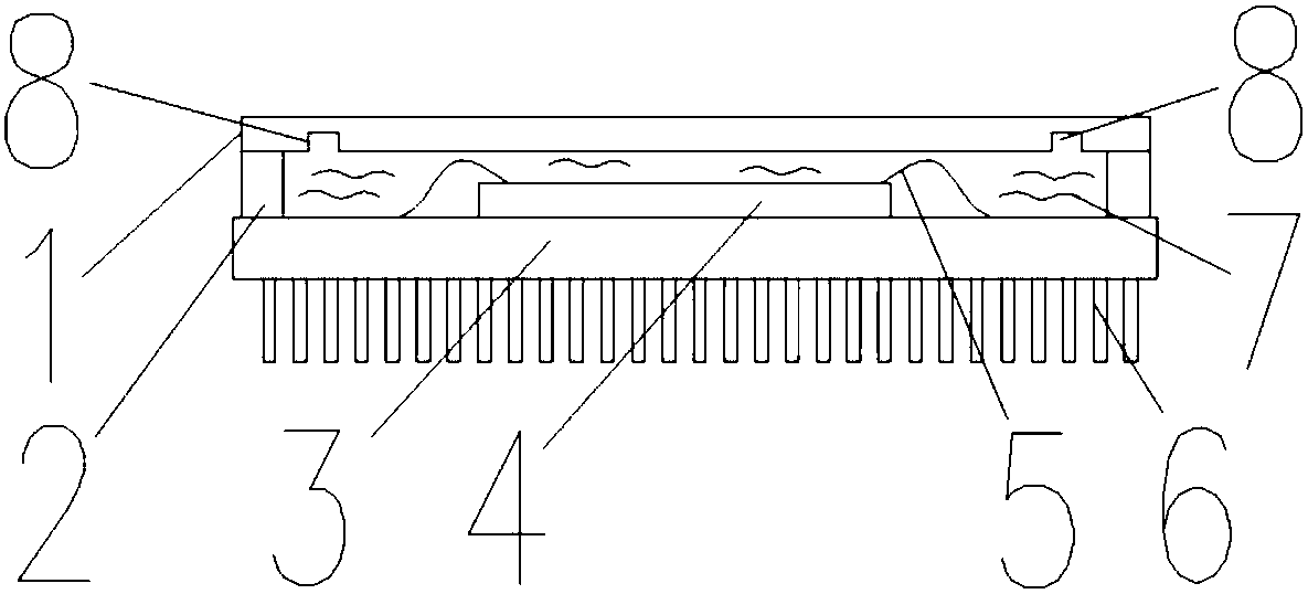 Chip employing liquid metal for enhancing inner heat transmission