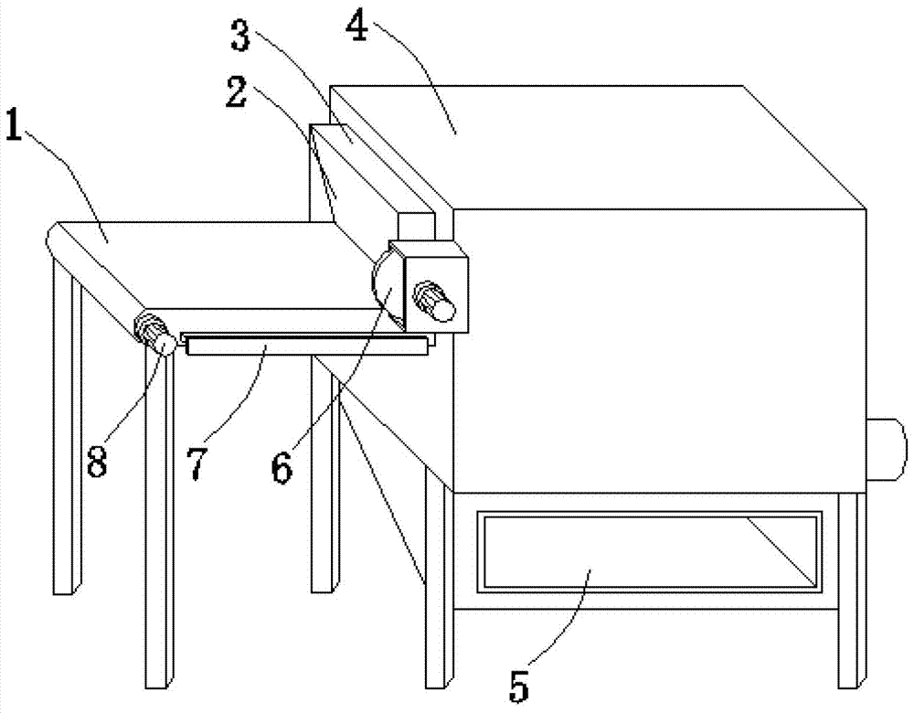 Glass breaking device for glass recycling