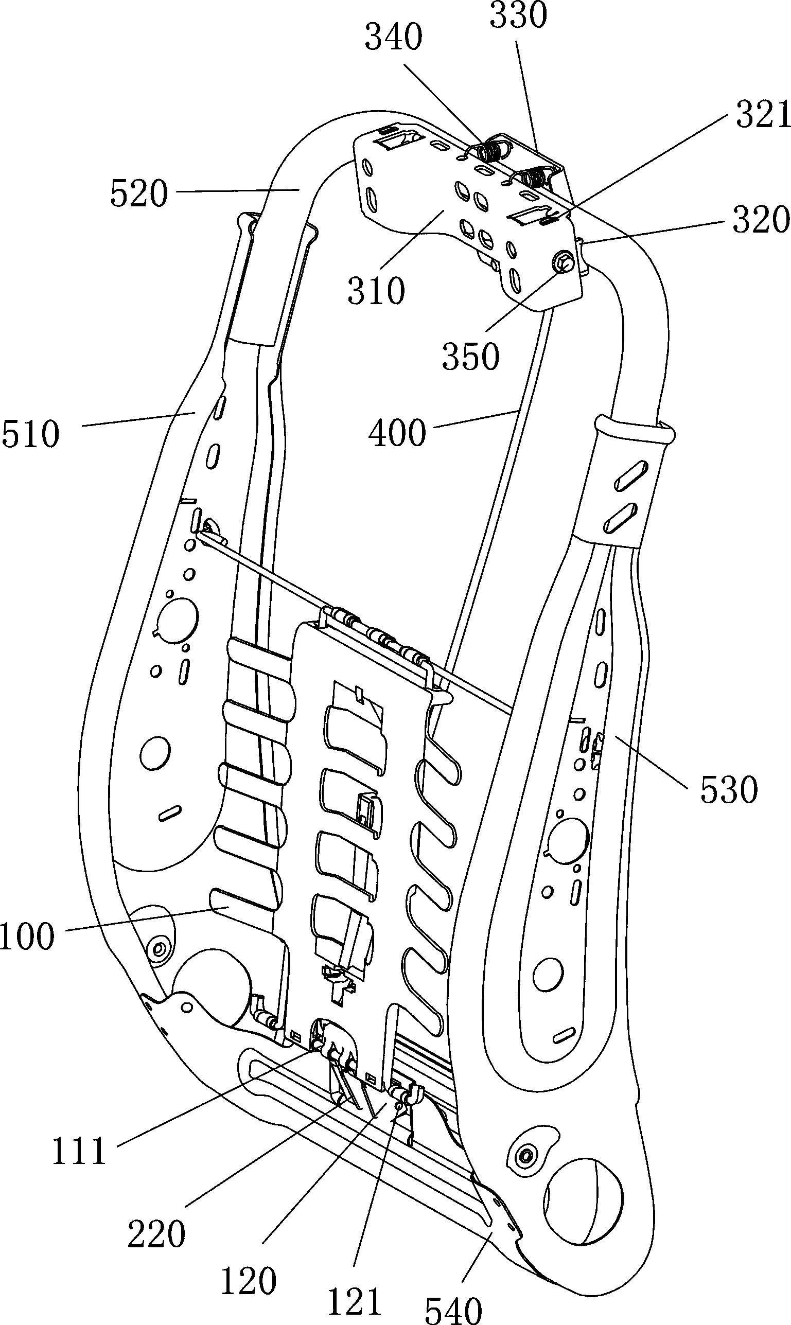 Seat headrest adjusting device