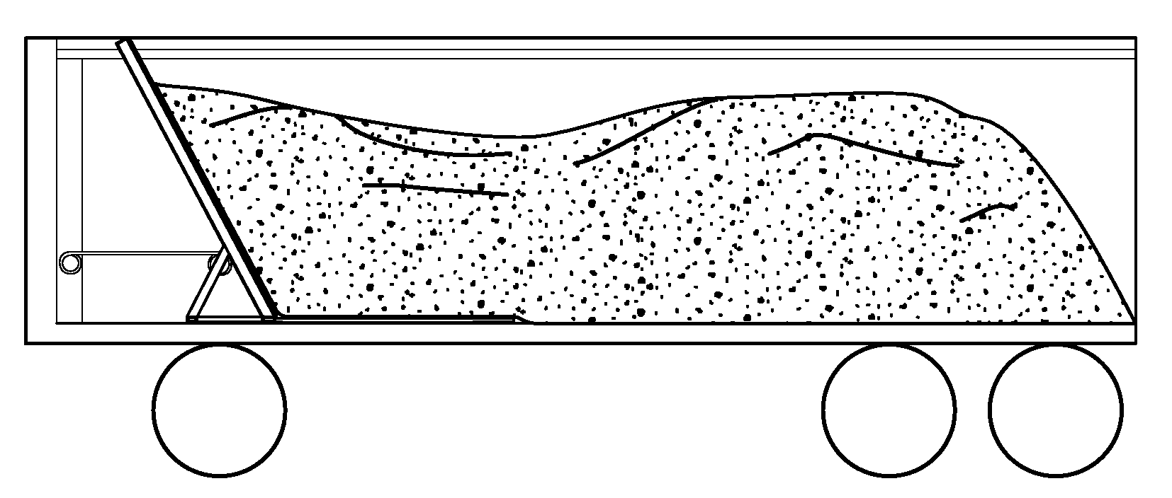 Moving headboard trailer ejector and floor cleaning apparatus