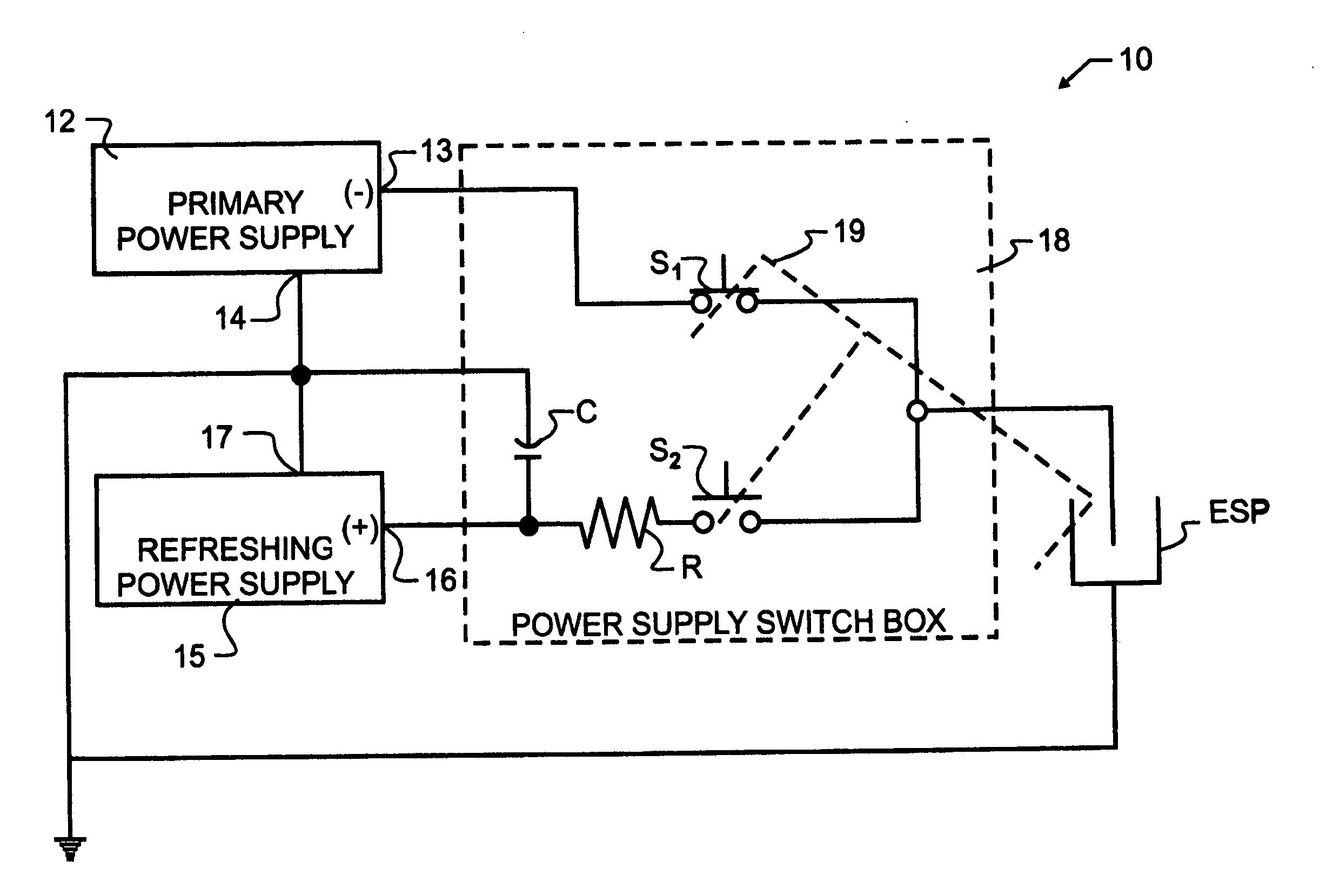 Polarity reversing circuit for electrostatic precipitator systems