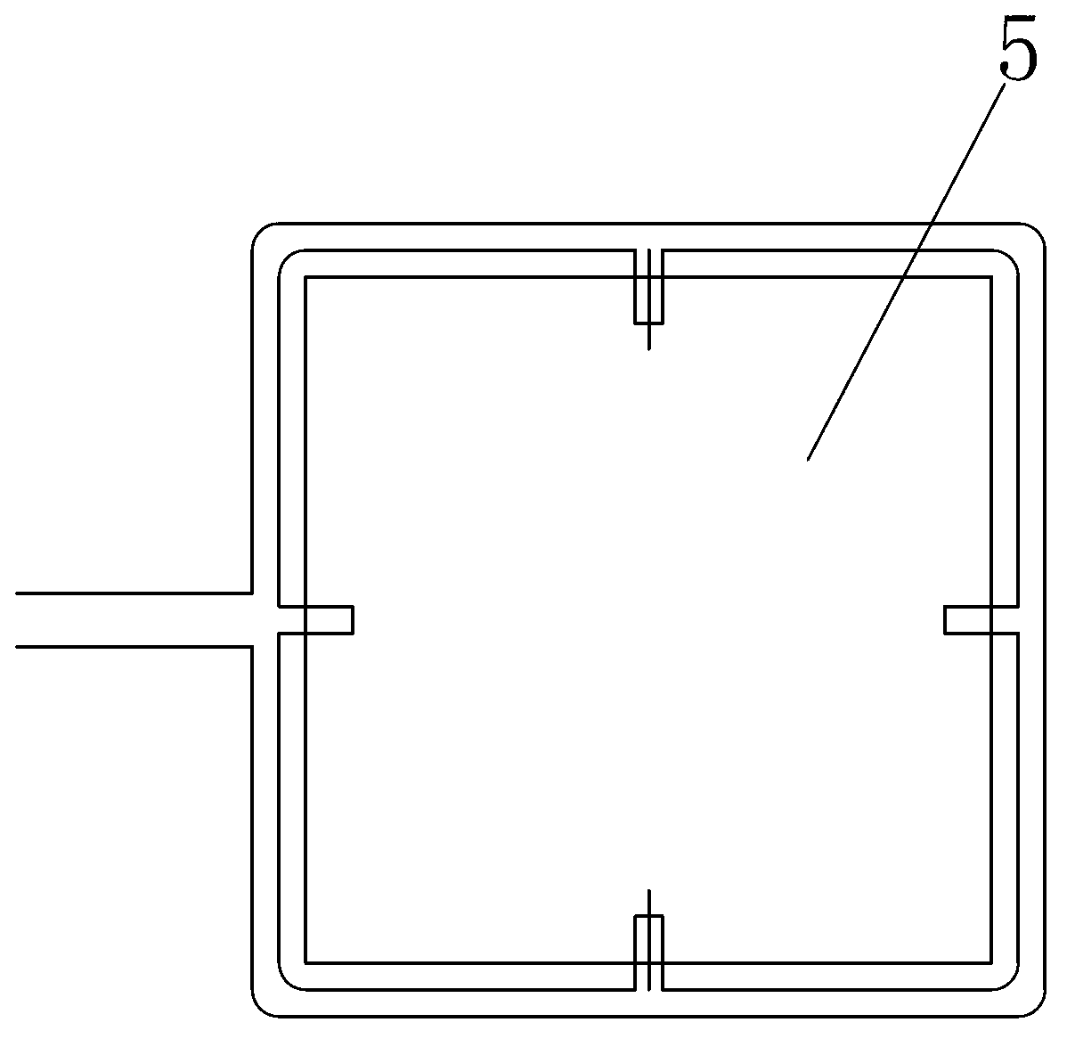 Flow-drying exhaust gas treatment device and method